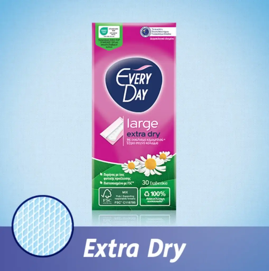 Extra Dry  L- 30 فوط نسائي يومي
