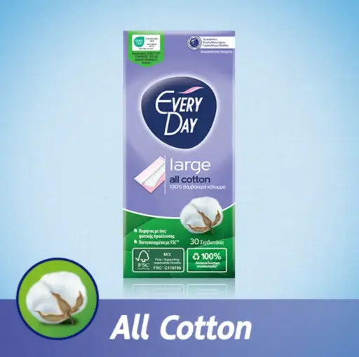[3001] All Cotton L- 30 فوط نسائي يومي